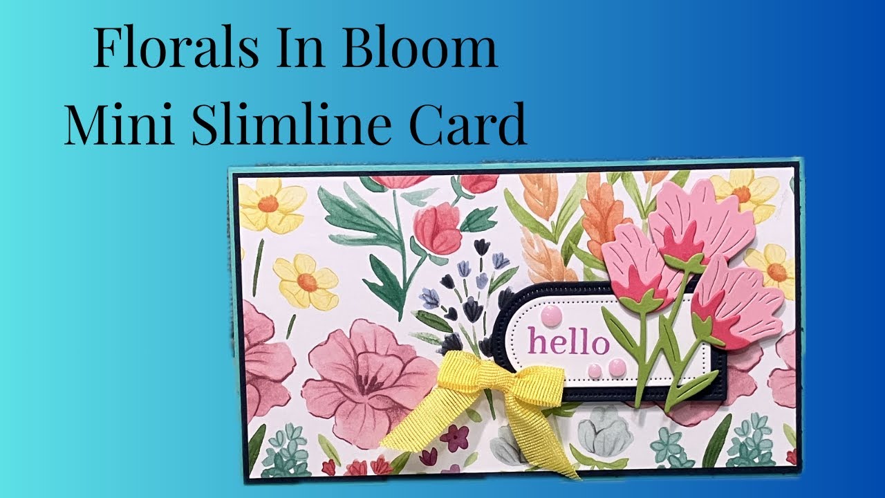 № 460 Набор мини-открыток Stampin' Up! Florals In Bloom.