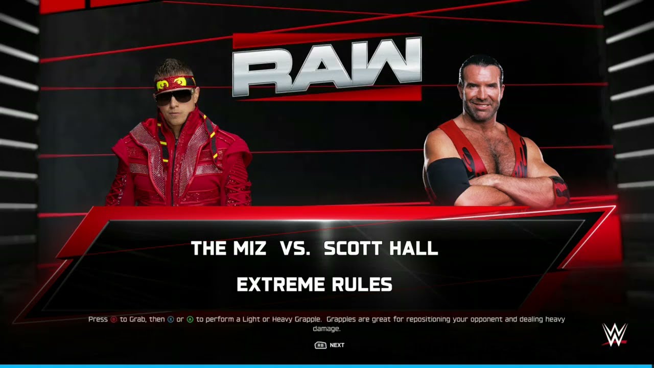 WWE Miz Vs Scott Hall