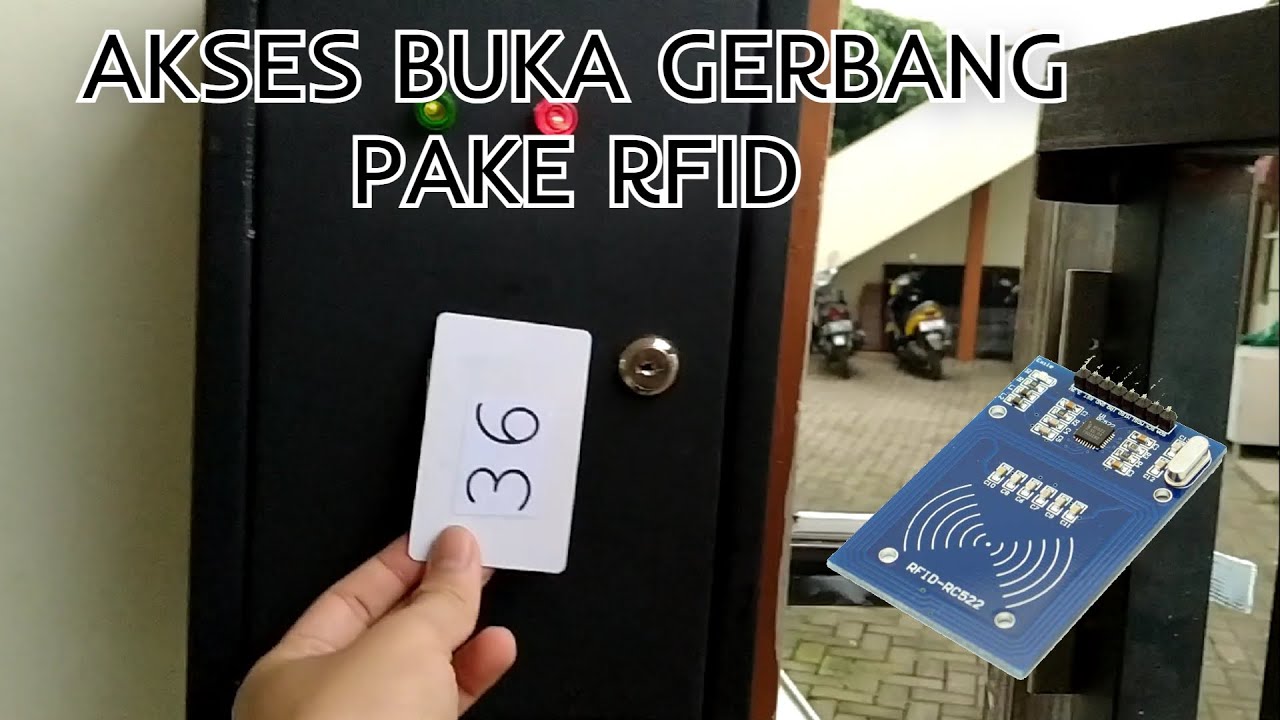 Akses buka gerbang dengan RFID