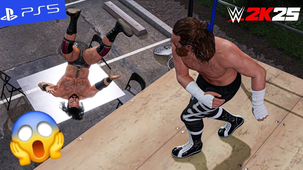 WWE 2k25 - Sami Zayn Sends Drew McIntyre CRASHING Through Glass | PS5