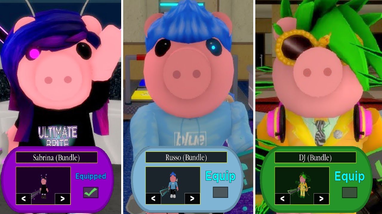How to get RUSSO, DJ & SABRINA in PIGGY BOOK 2 BUT IT'S 100 PLAYERS! - Roblox