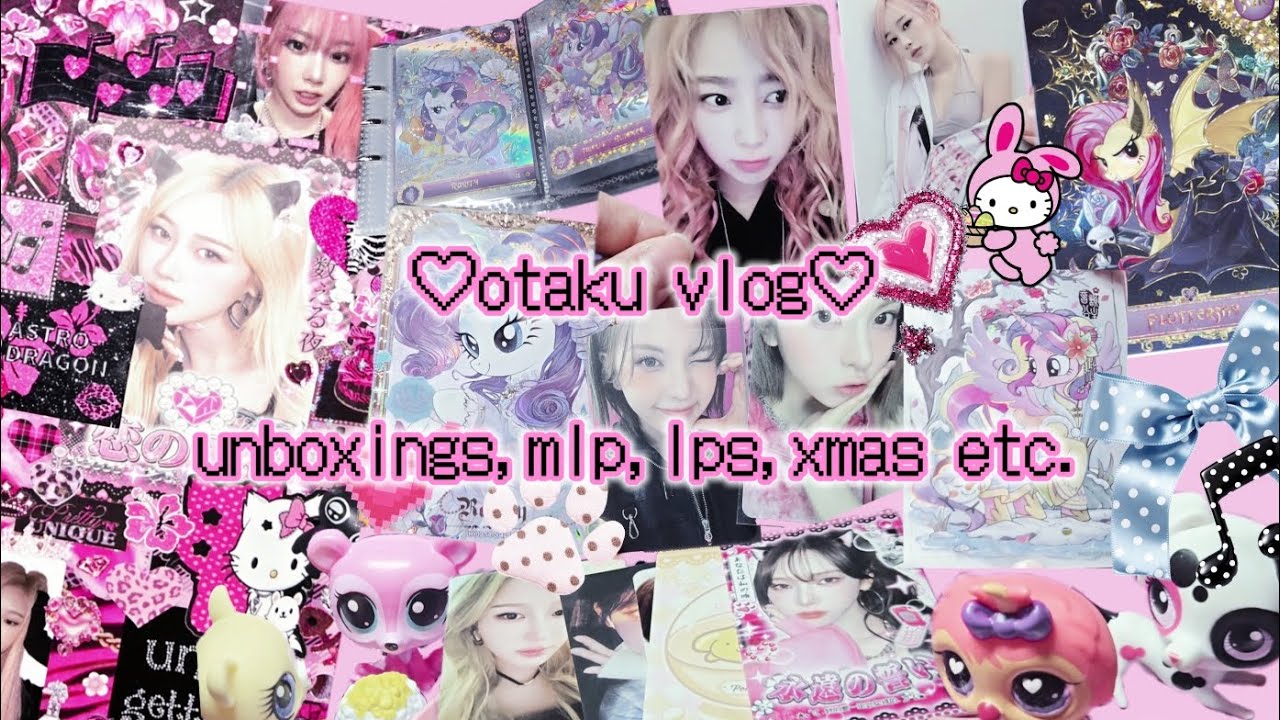 ♡ otaku vlog 16| unboxings, kayou mlp collection, lps, christmas market & photocards