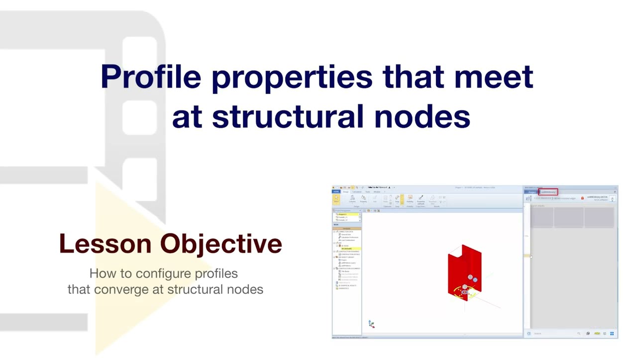NeXus Tutorial - Profile properties that meet at structural nodes - ACCA software