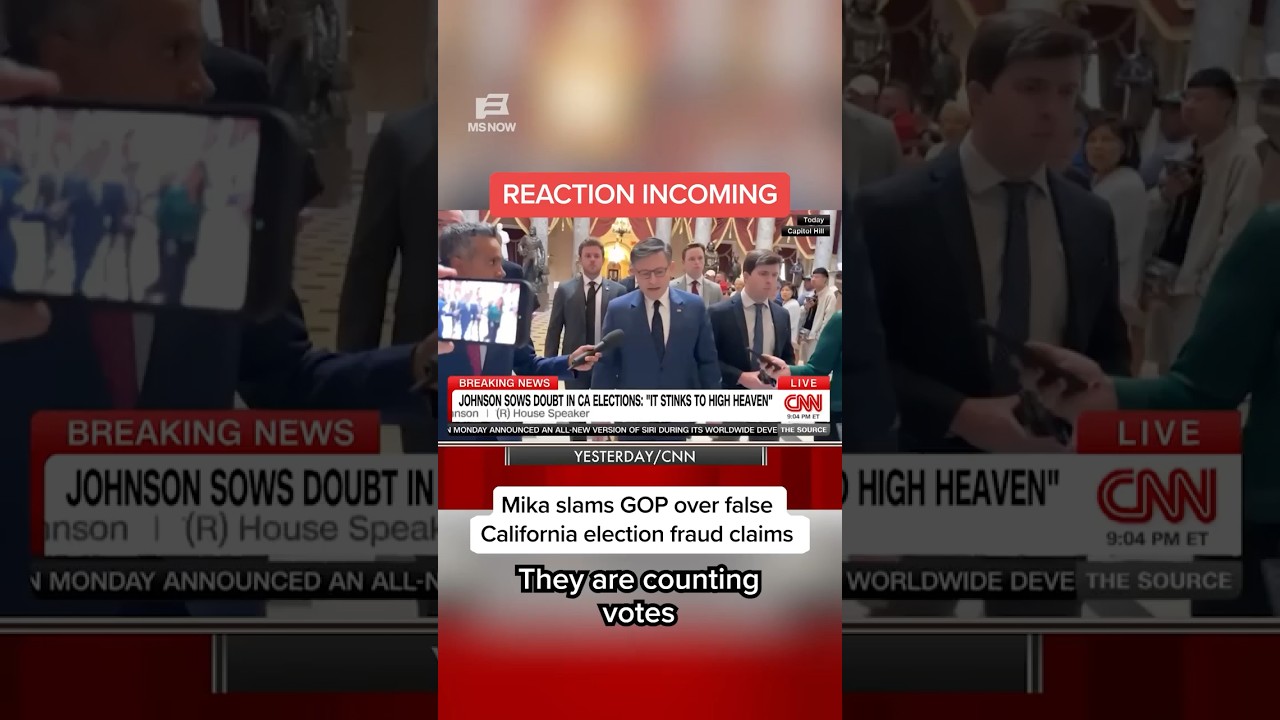 Mika slams GOP over false California election fraud claims