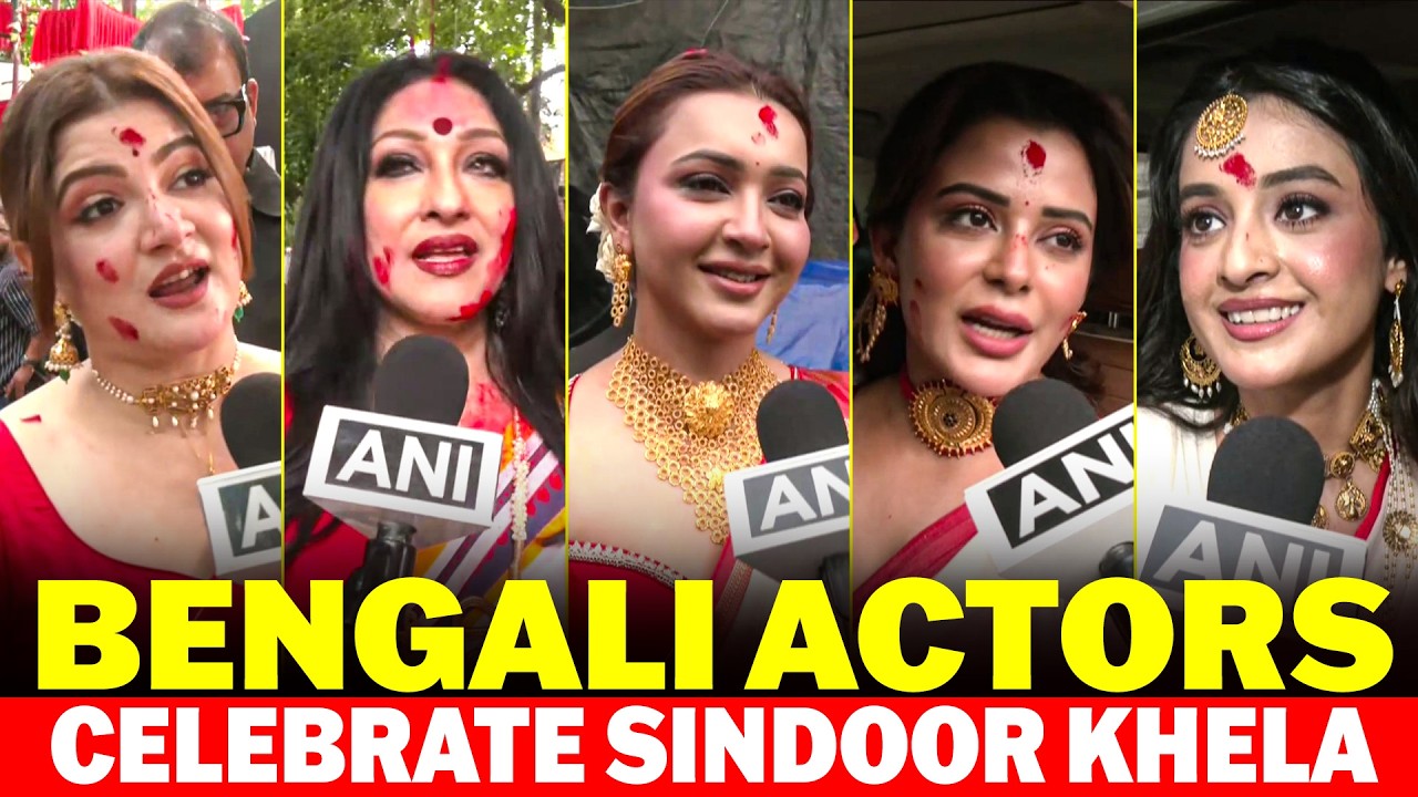 LIVE: Bengali Actors Celebrate Sindoor Khela in Kolkata on Durga Puja&rsquo;s Final Day I Kolkata