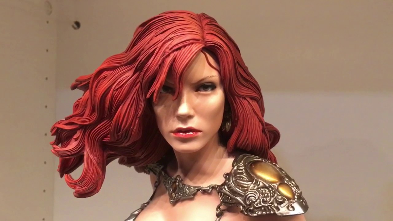 Sideshow Red Sonja she devil with a sword premium format statue unboxing and review