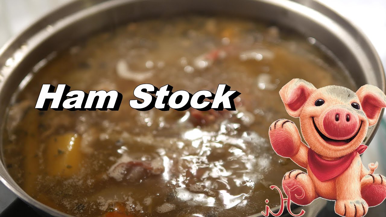 Ham Stock Recipe  - Using the Ham Bone from Holiday Dinners (or ham hocks)