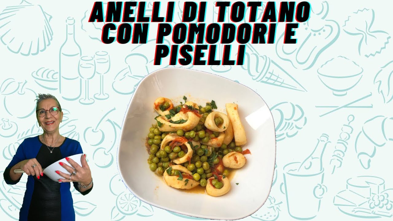 Anelli di Totano con pomodori e piselli