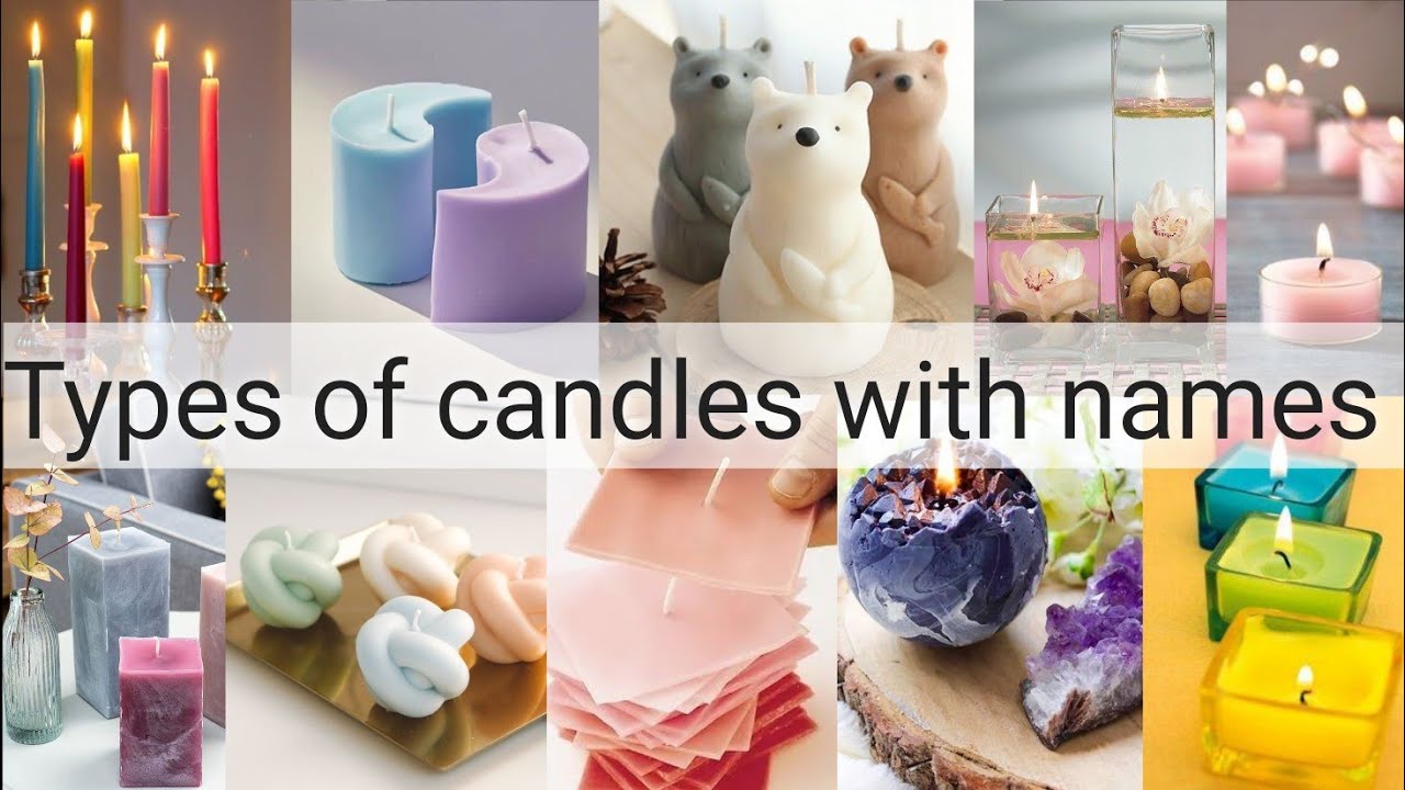 Types of candles with names||candles||THE TRENDY GIRL
