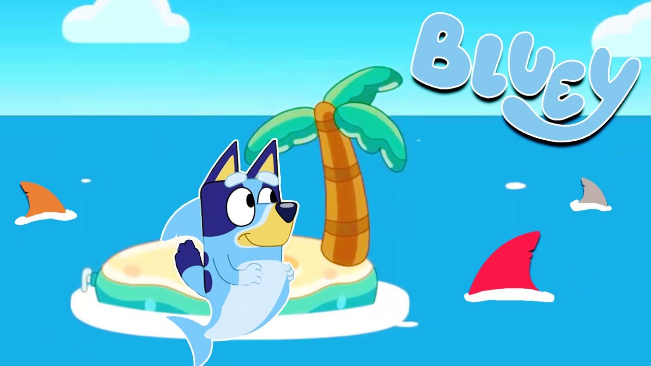 BLUEY se CONVIERTE en un TIBURON | Las Aventuras de BLUEY en ROBLOX!