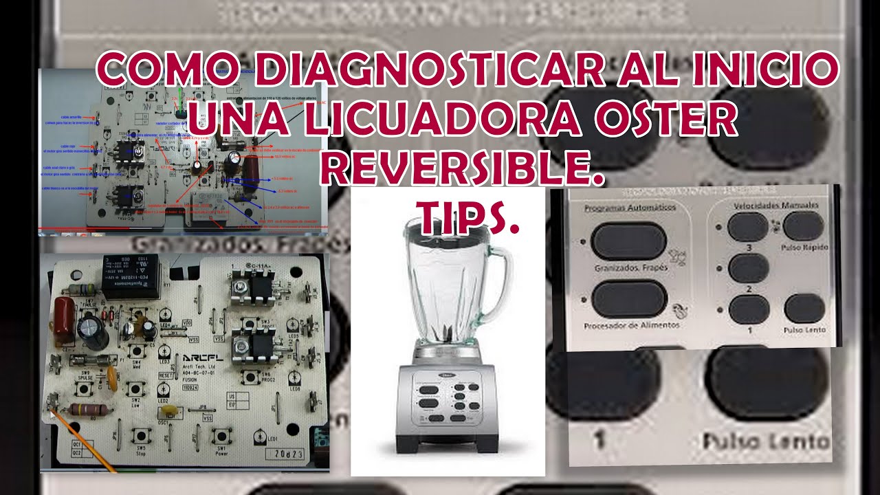 DIAGNOSTICANDO LICUADORA OSTER REVERSIBLE PASOS A SEGUIR-VENTA DE REPUESTOS