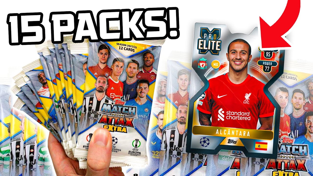 Hunting for a *RARE* CHROME X Card!! | Topps Match Attax EXTRA 2022 Pack Opening (15 packs!)