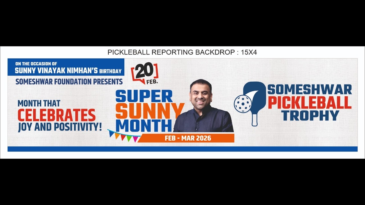 FINAL || SUNNY SUPER MONTH SOMESHWAR PICKLEBALL TROPHY  SUNNY DADA NIMHAN