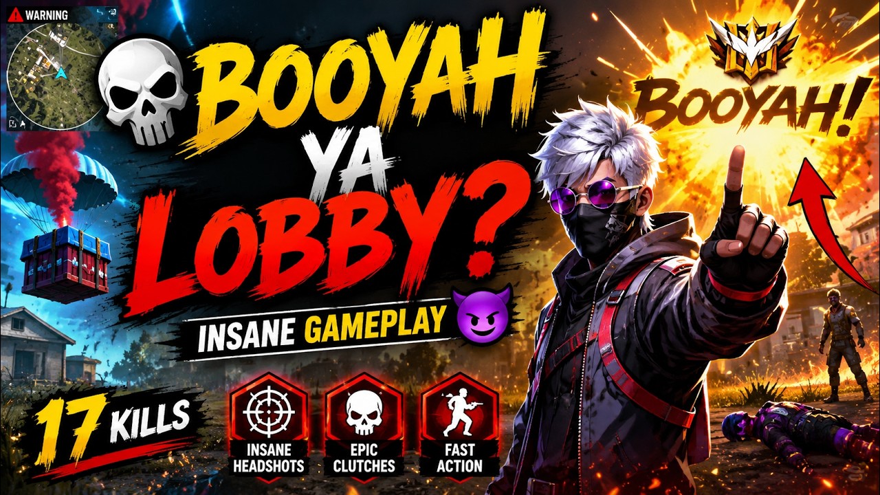 💀 Booyah Ya Lobby? 😈 Insane Gameplay