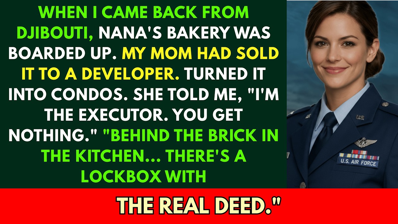 My Mom Sold Nana's Bakery While I Was Deployed — She Didn't Know What Nana Hid
