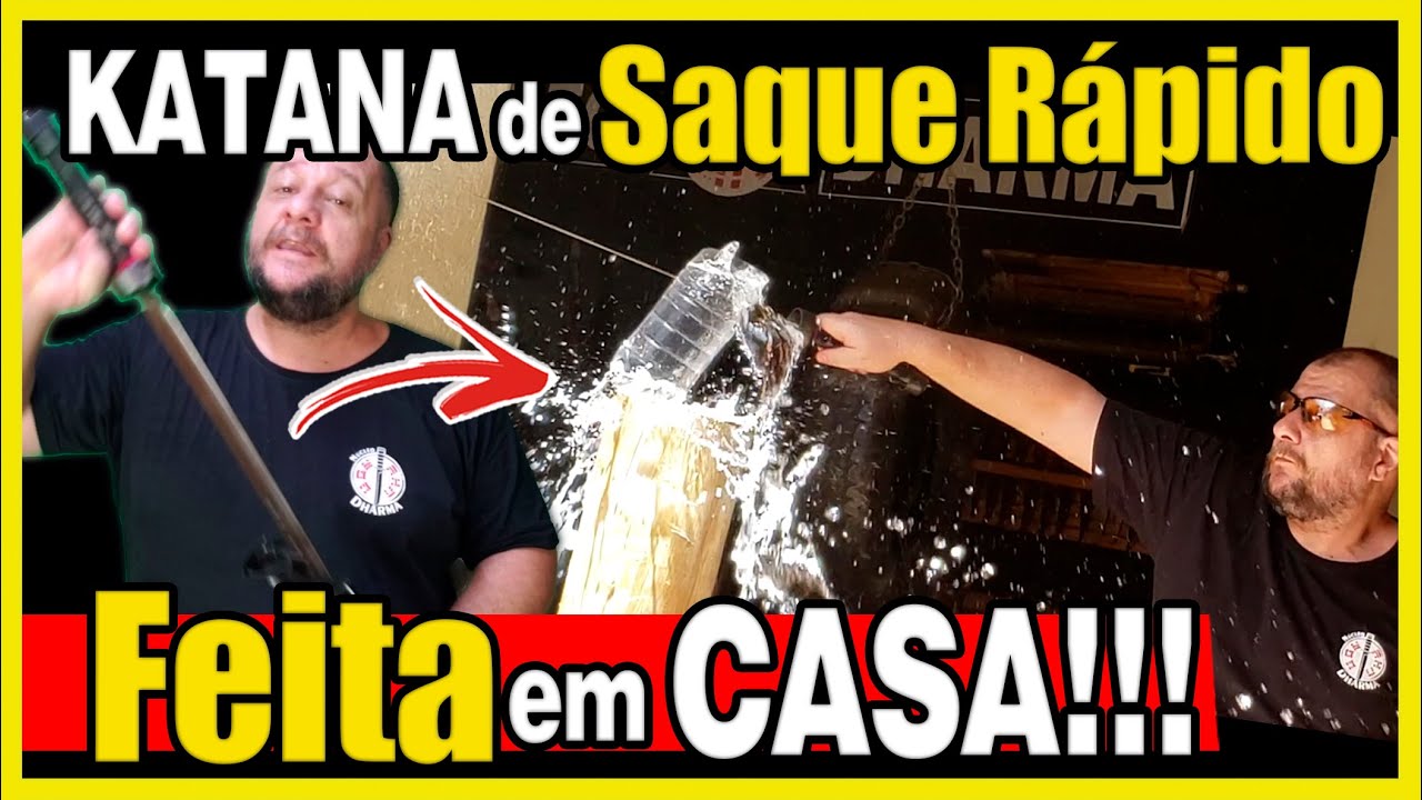 Espada Shopee virou Katana de saque r&aacute;pido!