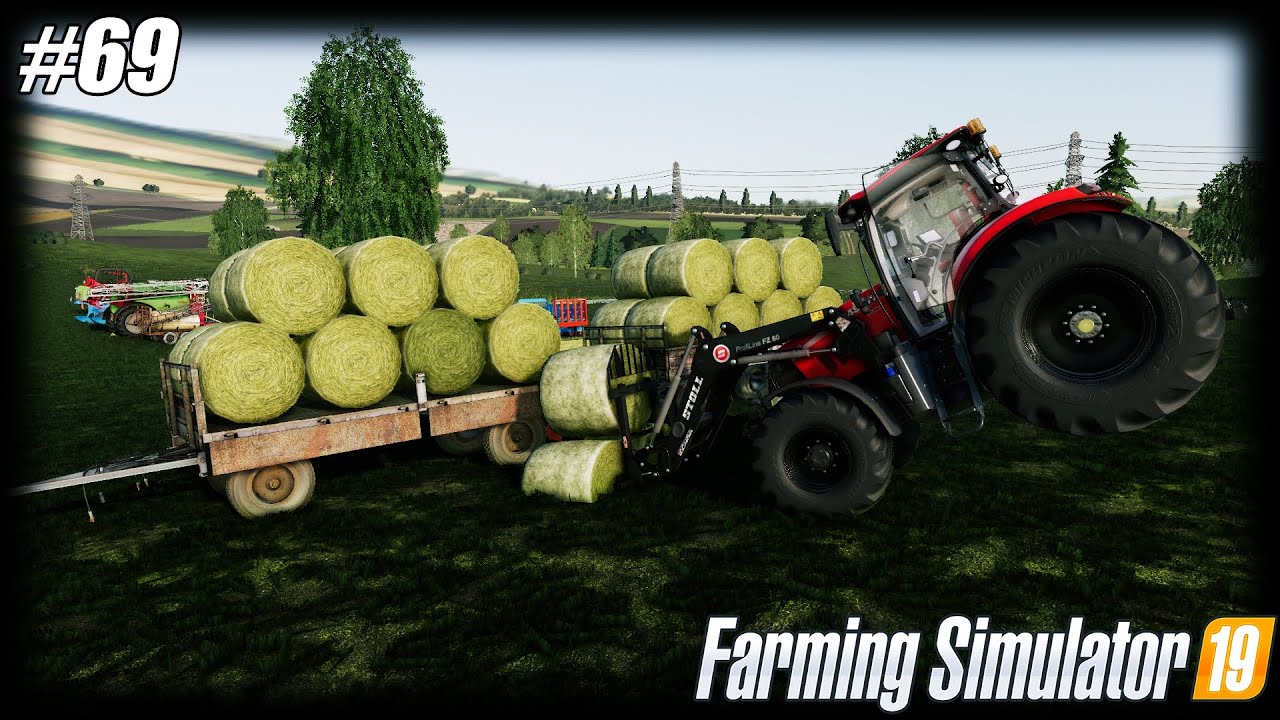 ㋡ POSTĘPOWY ROLNIK  ▶ＦＳ １９◀ Ciężkie zbieranie belek, co się stało młodemu ?