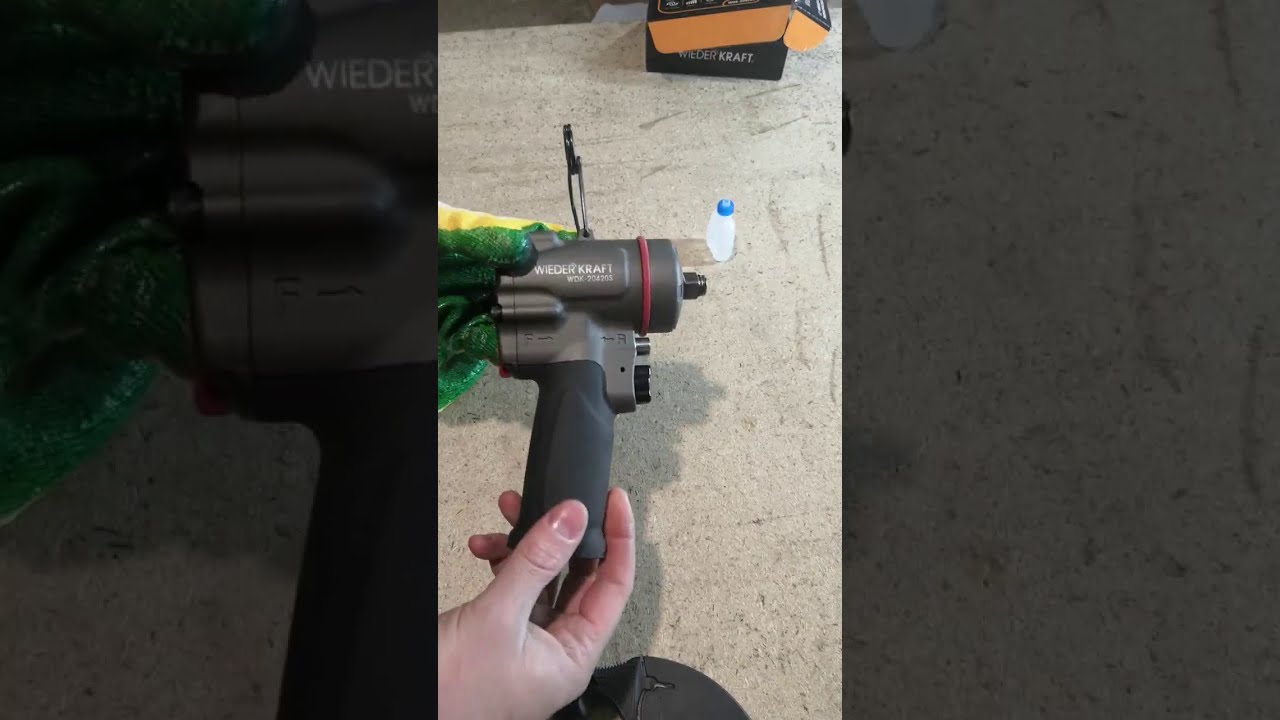 Первый пуск пневматического ударного гайковерта рекомендованный производителем.