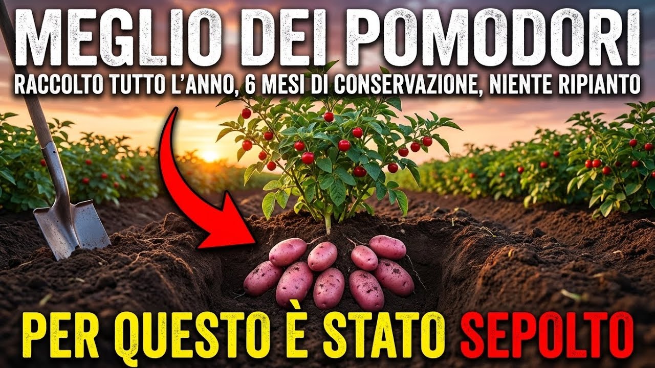 Meglio dei Pomodori. Produce Tutto l’Anno, Si Conserva 6 Mesi e Non Va Mai Ripiantata.