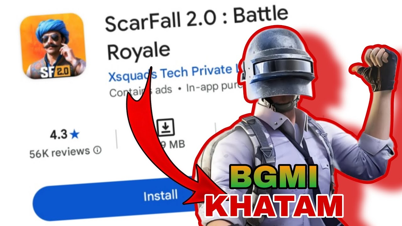 BGMI Player Tries Scarfall 2.0 For the First Time😱