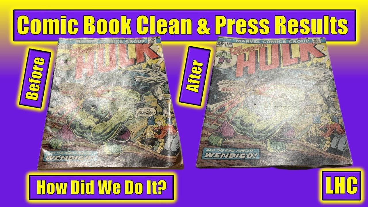 Comic Book Clean and Press Transformation⏤Before & After Revealed!