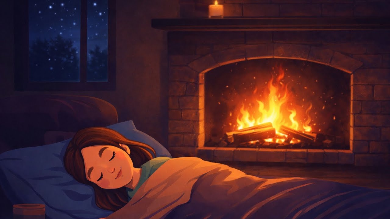 10 Hours of Cozy Fireplace Ambience | Crackling fire | Calming Visuals 
