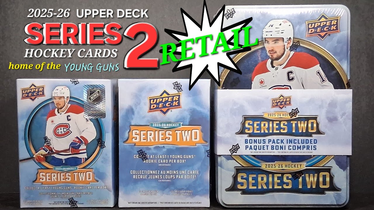 WHAT'S THE BEST WAY TO START COLLECTING HOCKEY CARDS? 2025-26 UPPER DECK SERIES 2 TIN & BLASTERS