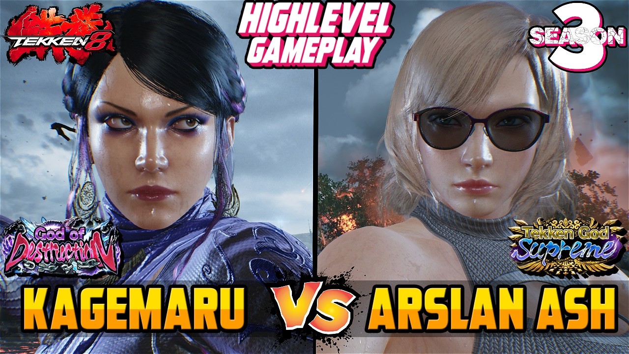 Tekken 8 &ndash; KAGEMARU (Zafina) vs ARSLAN ASH (Nina) &ndash; T8 Season 3 High Level Gameplay