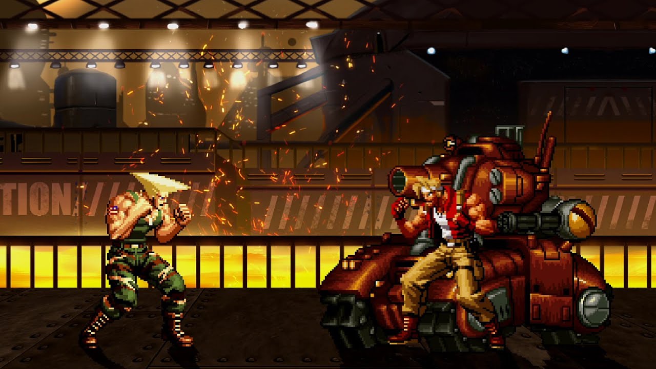 SUPER GUILE VS METAL SLUG TEAM! SUPER EPIC FIGHT!