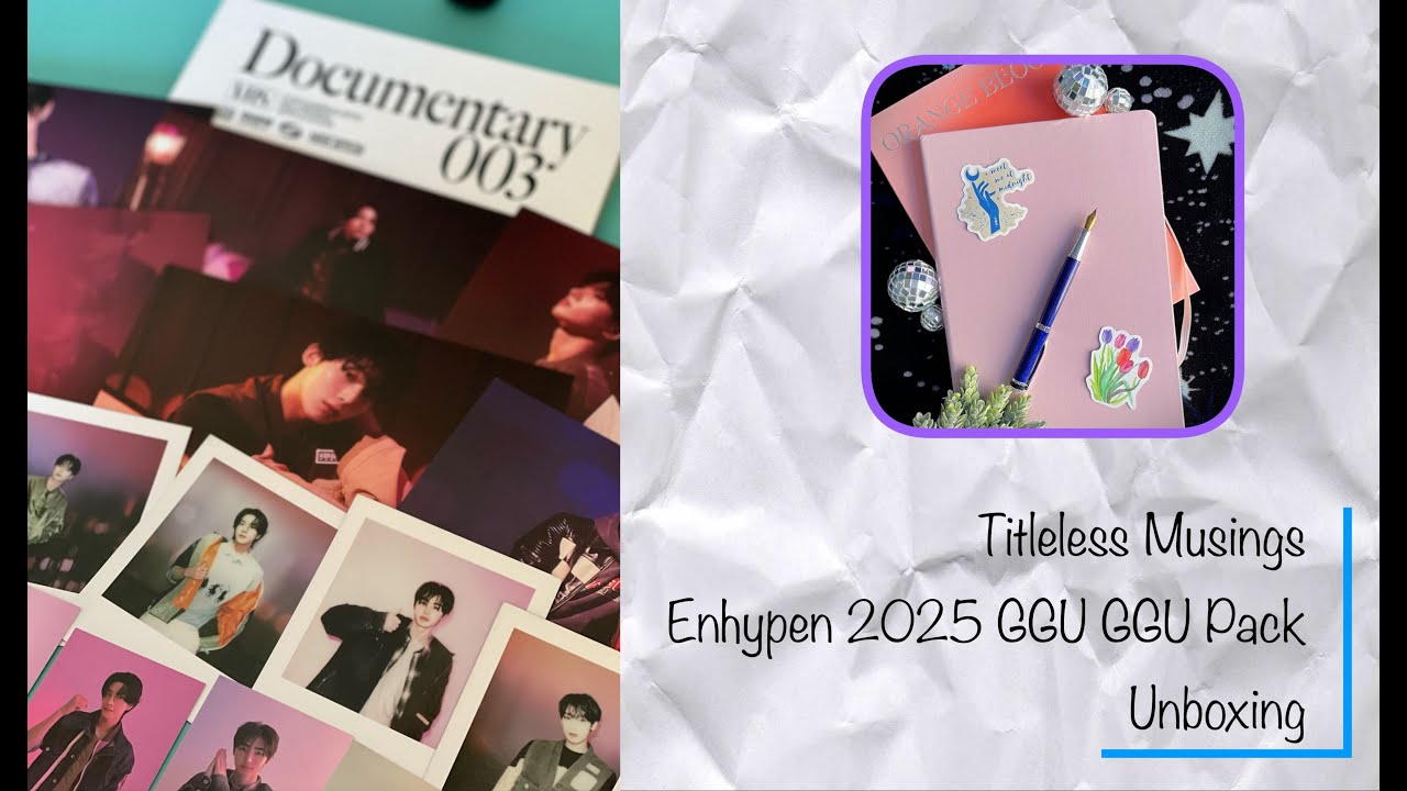 Unboxing Enhypen's 2025 GGU GGU Package! (WEVERSE POB!)