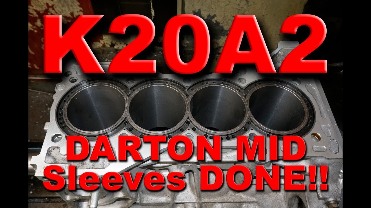 Honda K20A2 Darton MID Sleeves for our Porsche Cayman Swap