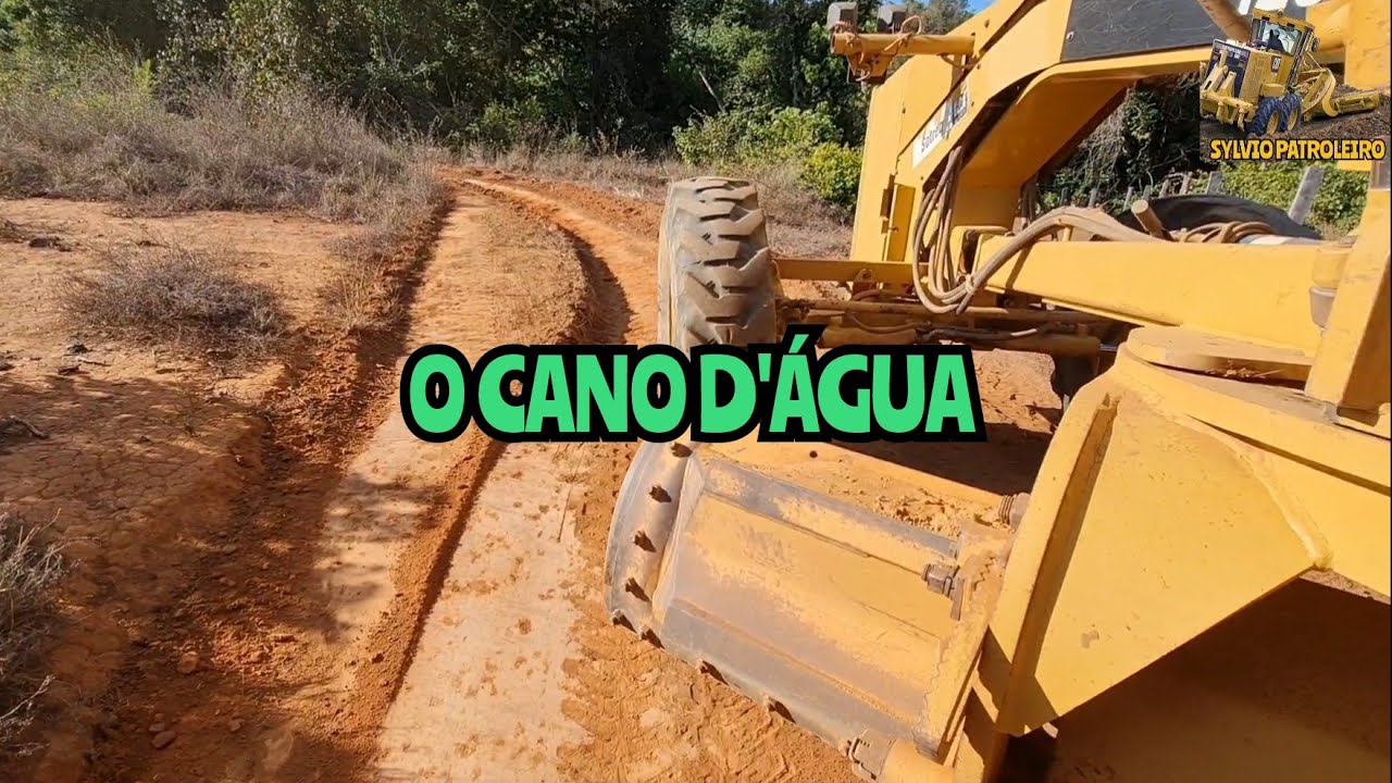 ESTRADA QUASE NÃO CABE A MÁQUINA/ Motoniveladora caterpillar 120k Grader niveleuse motoconformadora