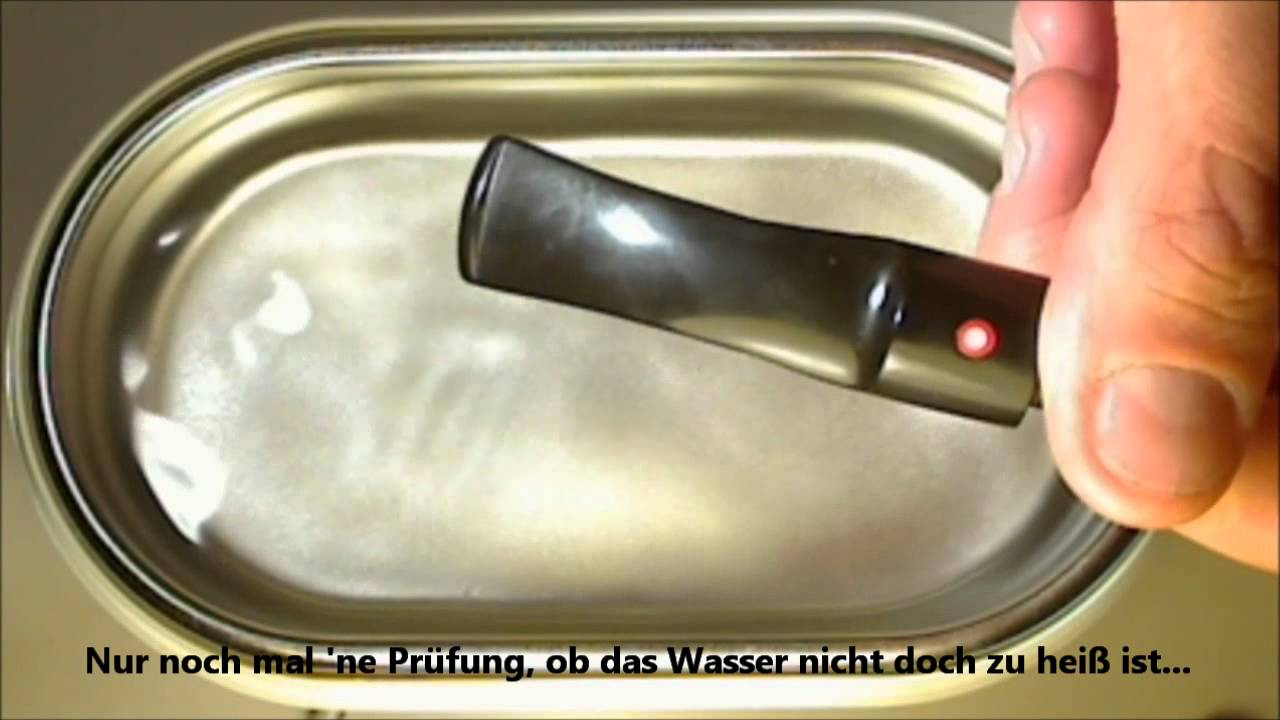 Pfeife rauchen: 3 Dinge braucht der Mann - 3. Ultraschallreiniger