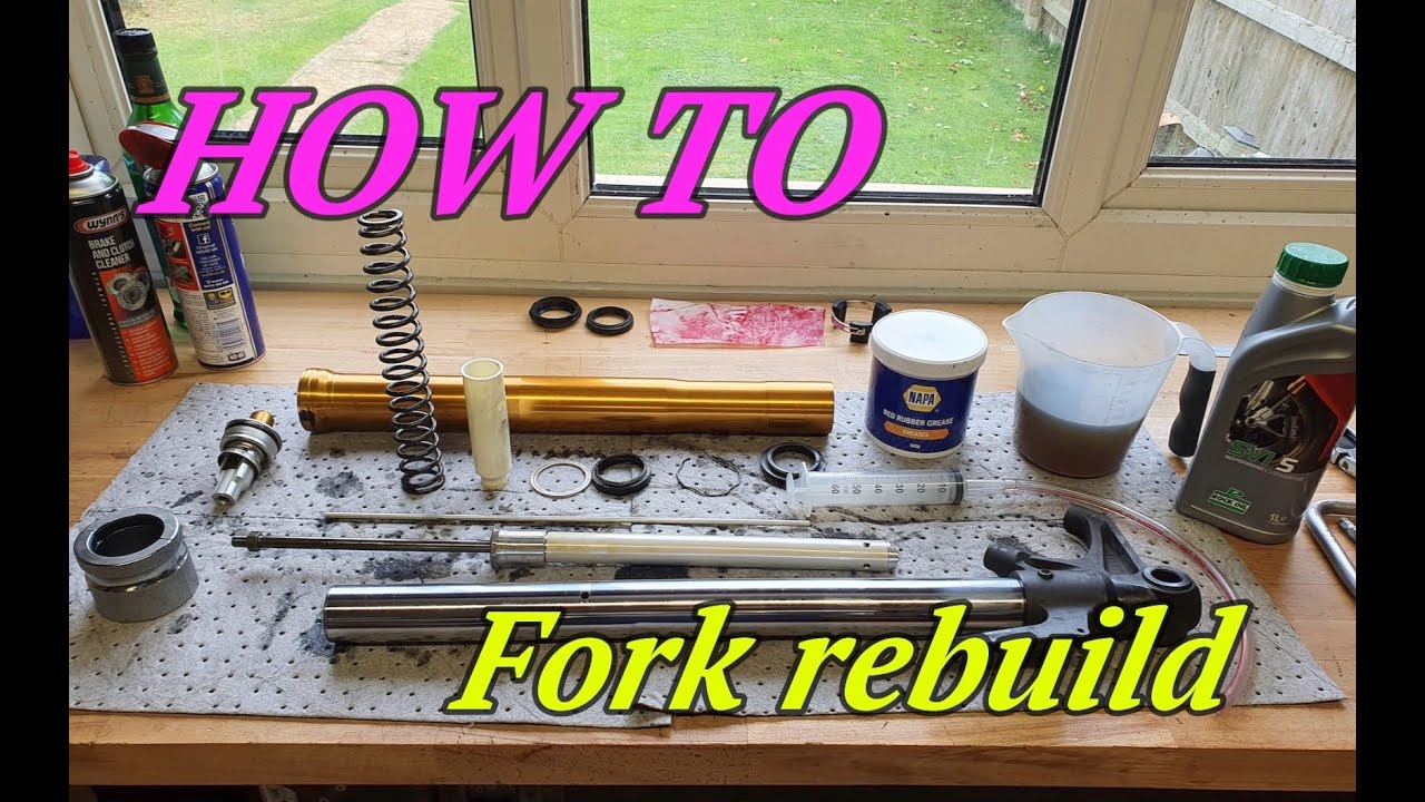 How to service, modify & rebuild upside down forks (Triumph 675)