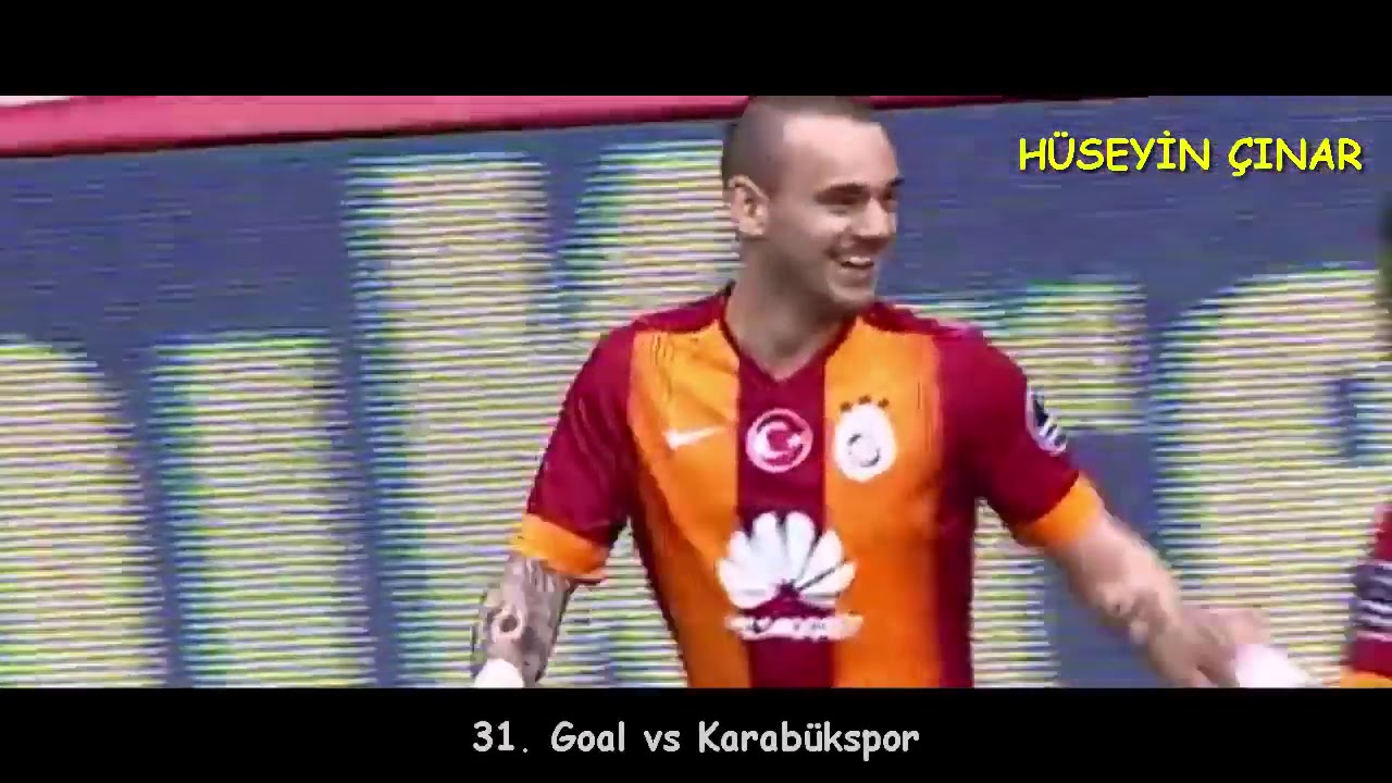 Wesley Sneijder'ın Galatasaray'daki B&uuml;t&uuml;n Golleri   T&uuml;rk&ccedil;e Spiker