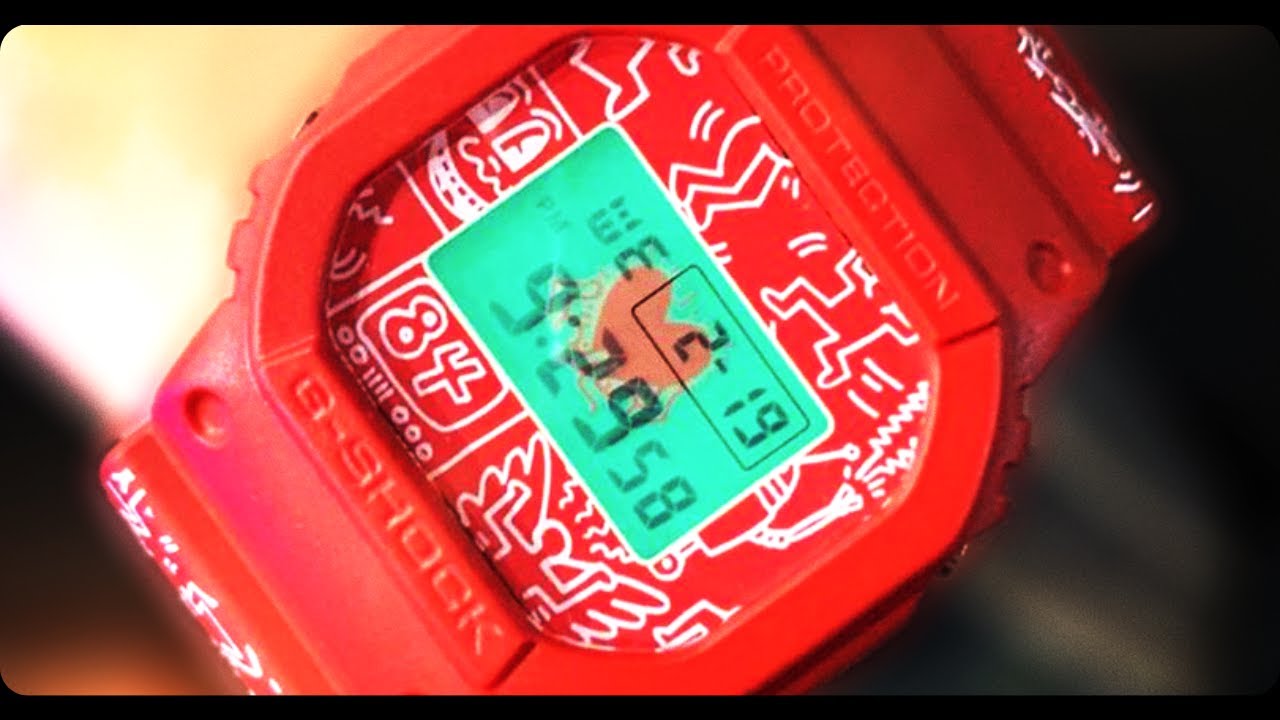 Casio G-Shock x Keith Haring Collaboration Classic Square Watch | DW5600KEITH-4