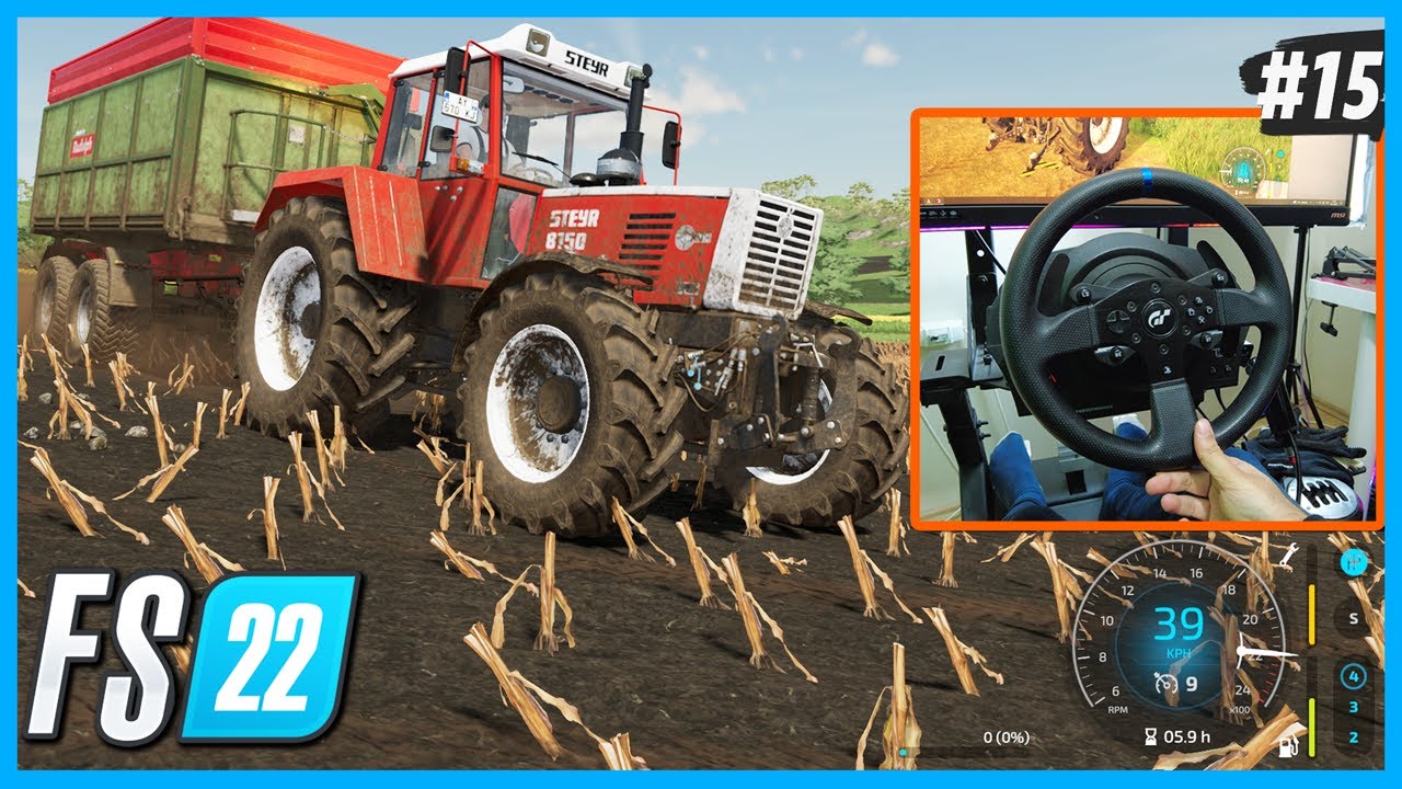FS 22 - Direksiyonda Debriyajlı D&uuml;z Vites, Force Feedback Testleri Oynanış 15.B&ouml;l&uuml;m
