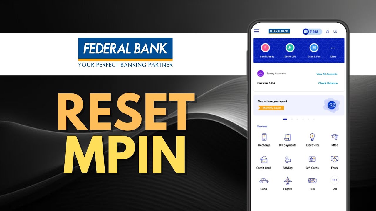 Federal Bank MPIN Forgot - How to Reset MPIN in Fedmobile App? Federal Bank Password Change Online