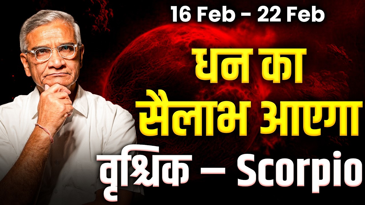वृश्चिक राशि: 16 से 22 फरवरी तक बड़ा बदलाव, करियर और धन में उछाल | #rashifal2026