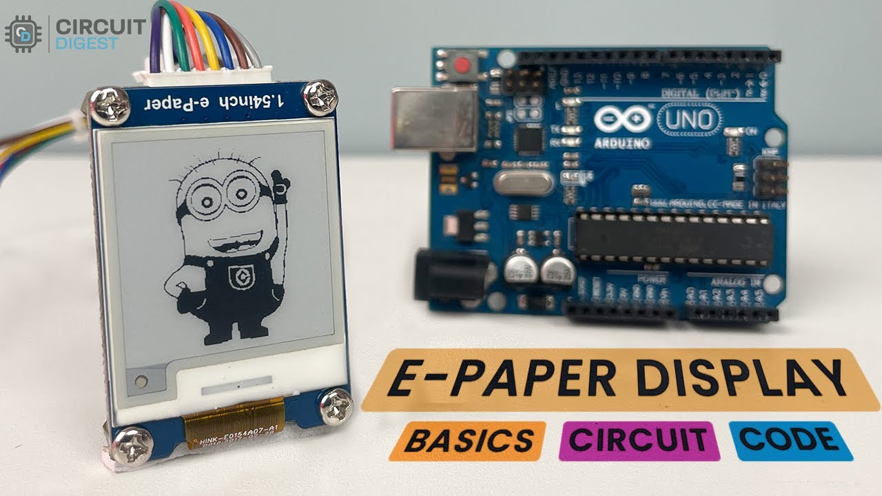 Как использовать дисплей на электронной бумаге? — Базовое руководство по Arduino