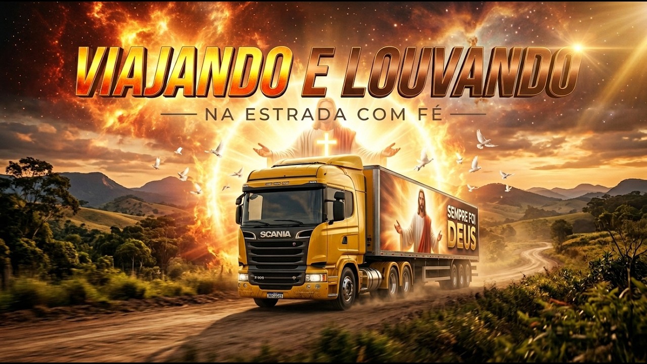 VIAJANDO E LOUVANDO. As Melhores Músicas Gospel No Trecho - SERTANEJO ANOS 80