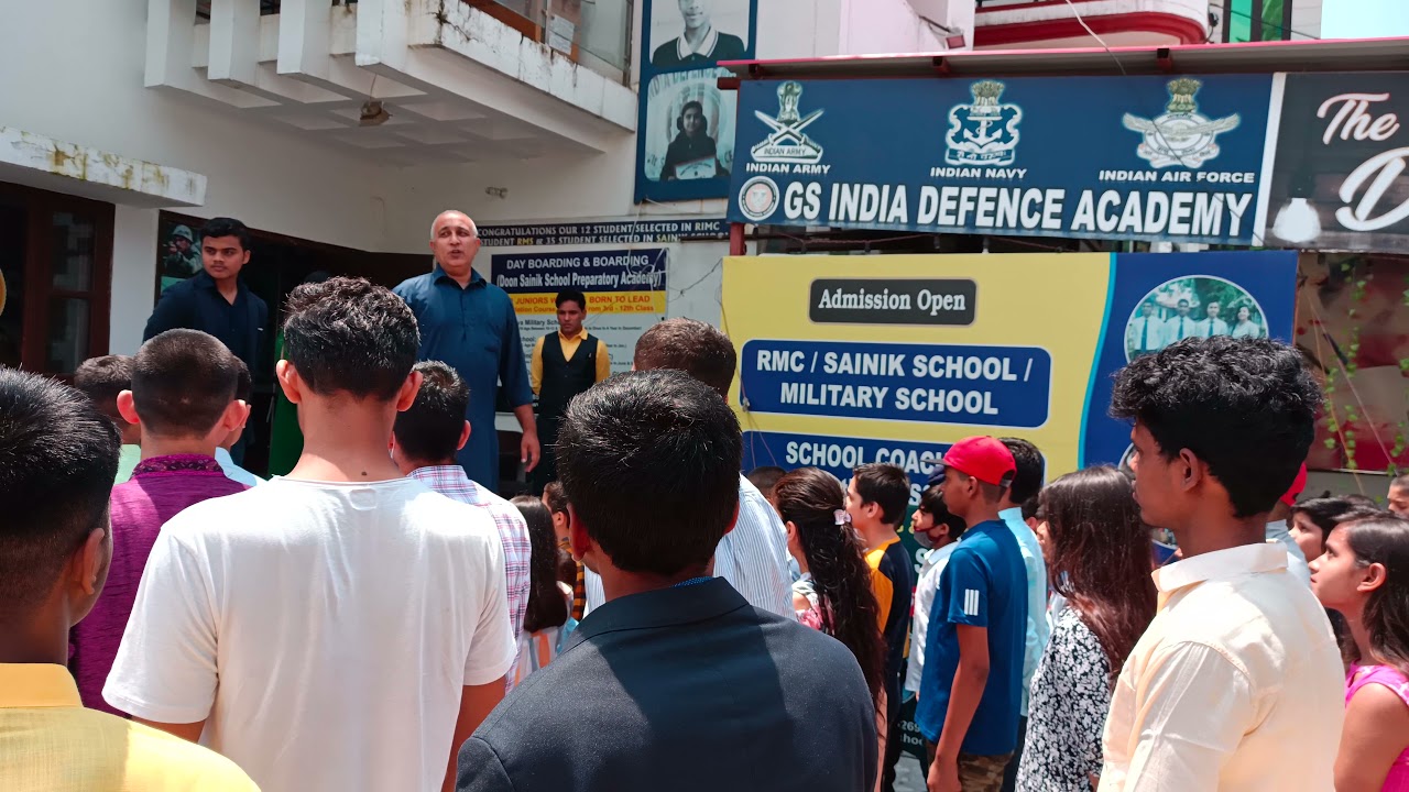 Interaction with potential cadets at GS INDIA DEFENCE ACADEMY by Maninder Parashar