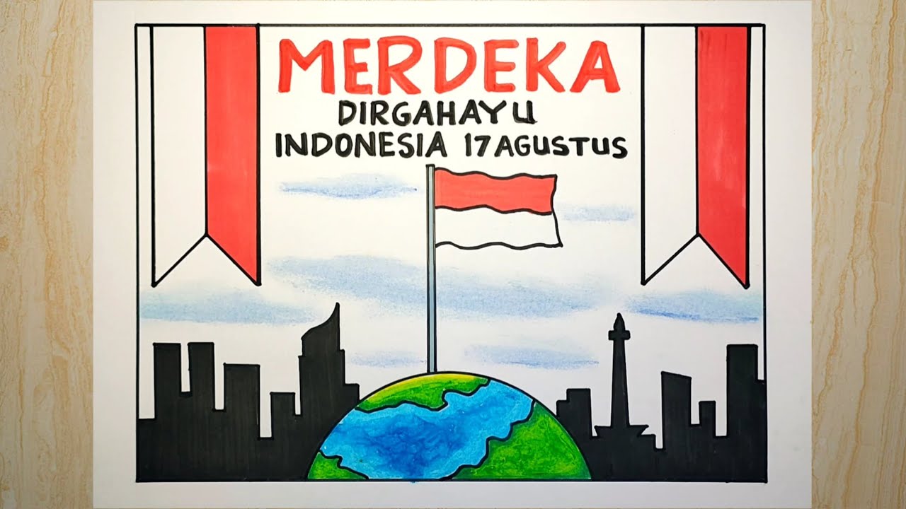 Poster kemerdekaan 2023 - Cara membuat poster kemerdekaan