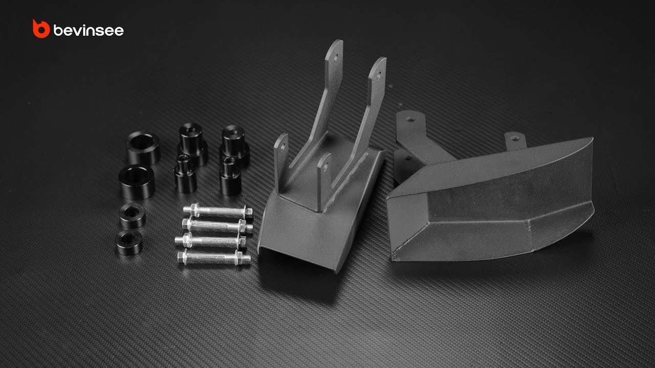 How to install BEVINSEE Metal Brake Deflectors For Golf MK7 2015-2021
