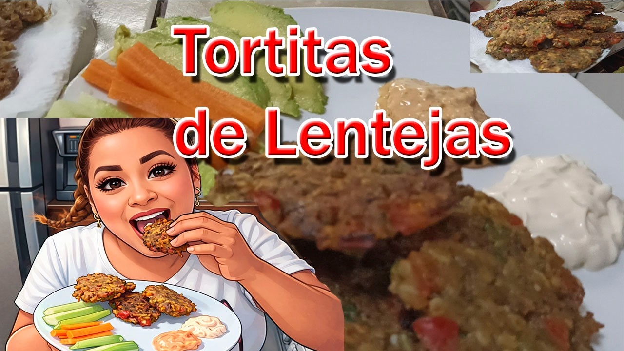 🔥 Tortitas de Lentejas crujientes por fuera y suaves por dentro ¡Te sorprenderán!