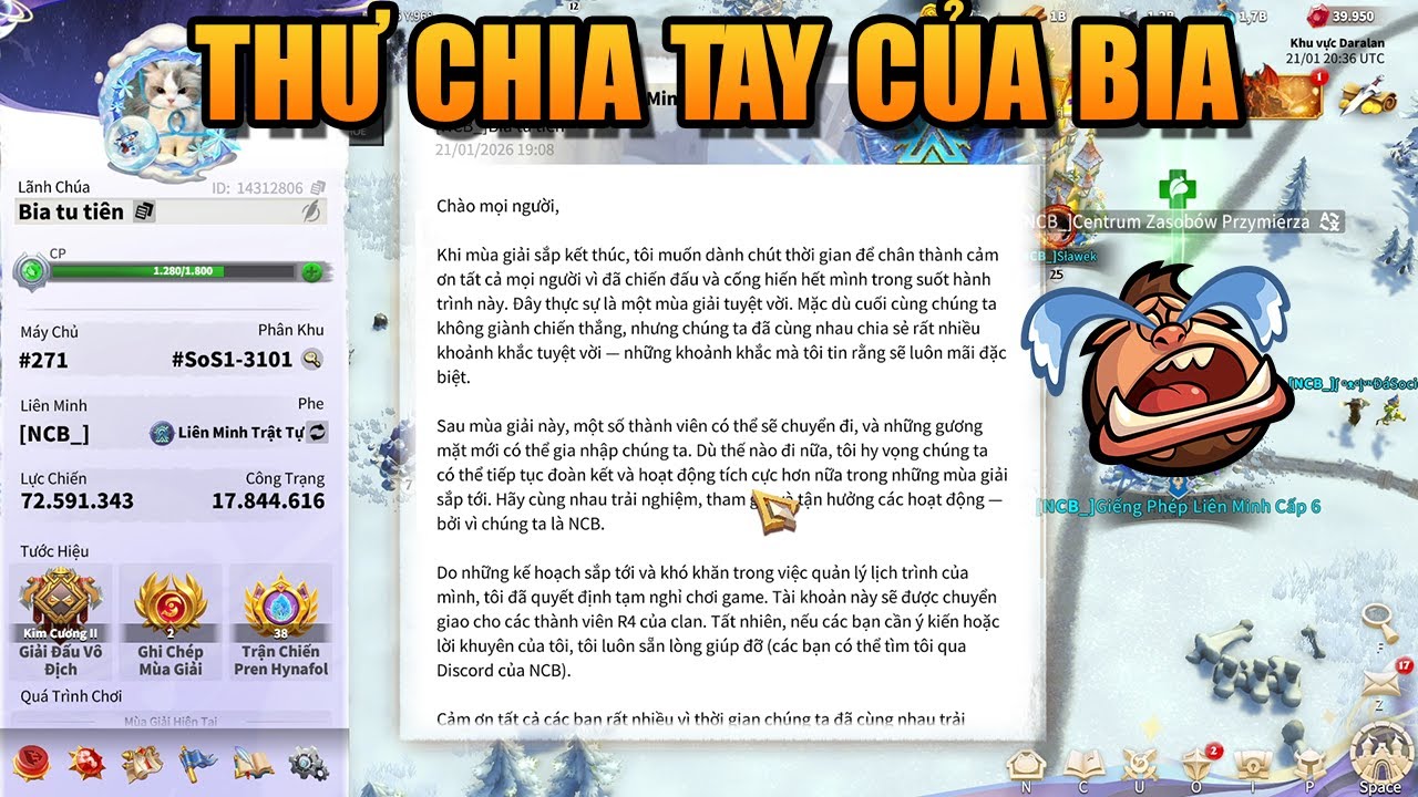 Biaa - Lời chia tay buồn bã của 1 R4 xuất sắc #271
