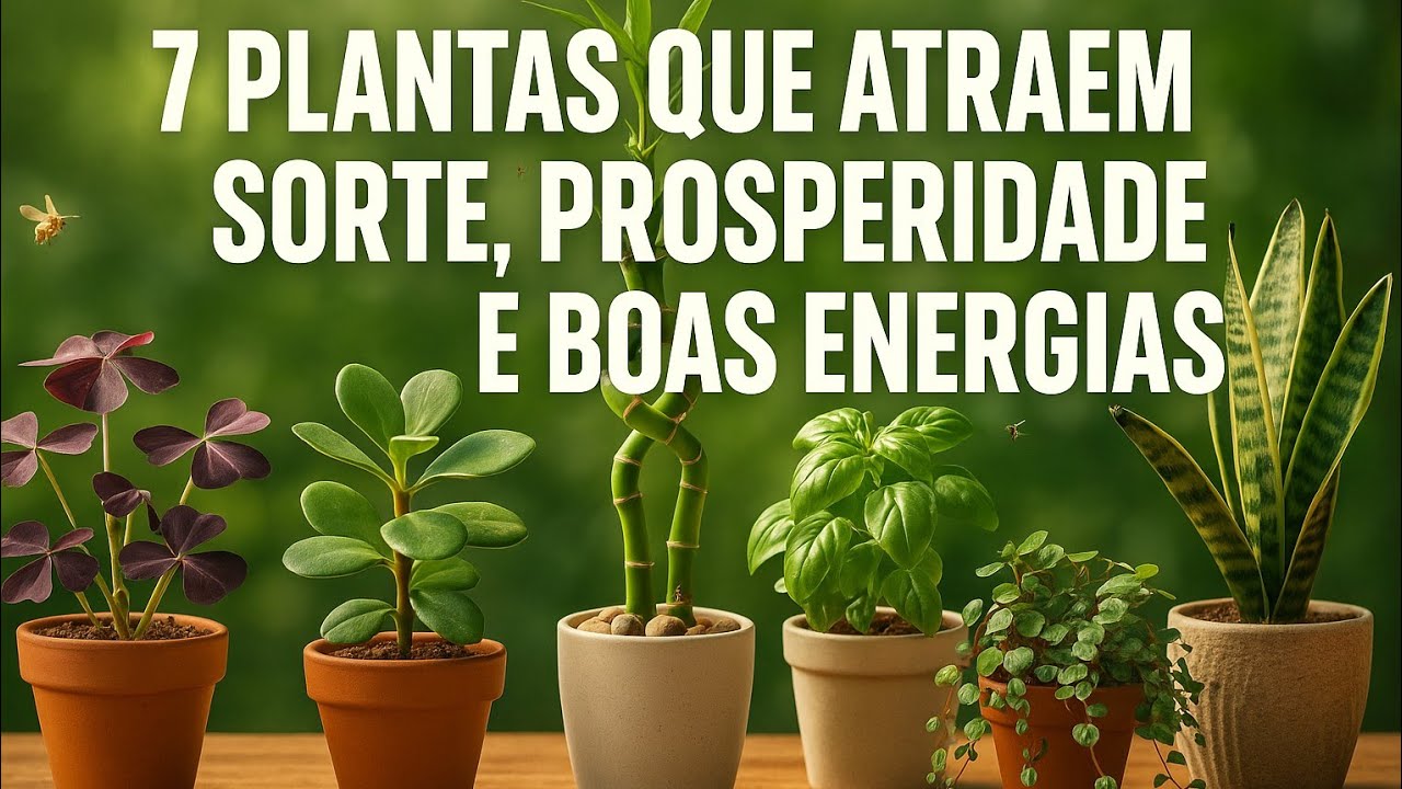 7 Plantas Que Atraem Sorte, Prosperidade e Boas Energias.