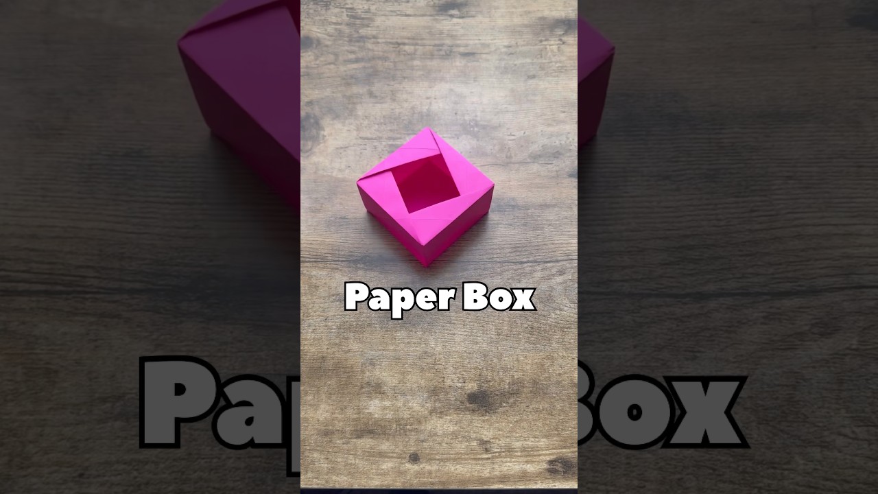 EASY ORIGAMI PAPER BOX TUTORIAL | HOW TO MAKE PAPER BOX ORIGAMI FOLDING STEP BY STEP