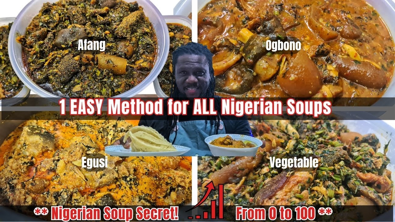 1 EASY Method for ALL Nigerian Soups (Afang, Ogbono, Egusi, Vegetable!) + Preservation Tips!