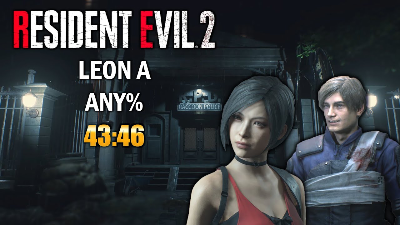 Resident Evil 2 Remake Speedrun Leon A Any% 43:46